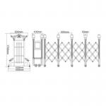 Automatic Electric Retractable Door Factory School Main Gate Driveway