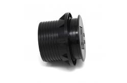China Smart British Furniture AC Black Round Power Socket Embedded Installation supplier