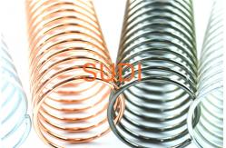 China Twin Ring 1.4mm Diameter Metal Spiral Binding Coils For Coil Books supplier