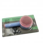 Dog Puppy Slicker Brush And Metal Comb For Dog Grooming Set 2 In 1 Dog Bath Brush 115g for sale