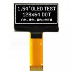 1.54 inch OLED SSD1309 Monochrome Display with Parallel and 4-Wire SPI Interfaces for sale