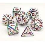Practical Sturdy Fancy Metal Dice Set Hand Engraved For Gifts for sale