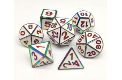 China Practical Sturdy Fancy Metal Dice Set Hand Engraved For Gifts supplier