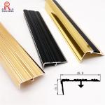 Anti Slip Extruded Aluminum Stair Nosing Silver Gold Black Customized Color for sale