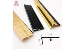 China Stair Edge Protection Aluminium Stair Nosing Edge Trim With Insert Rubber supplier