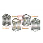 Stainless Steel Home Passenger Elevator Cabin With Mirror Etching Design