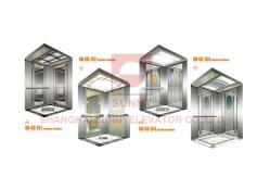 China Stainless Steel Home Passenger Elevator Cabin With Mirror Etching Design supplier