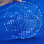 Transparent Quartz Glass Plate Heat Resistance Processing Laser Drilling With Hole