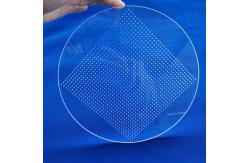 China Transparent Quartz Glass Plate Heat Resistance Processing Laser Drilling With Hole supplier