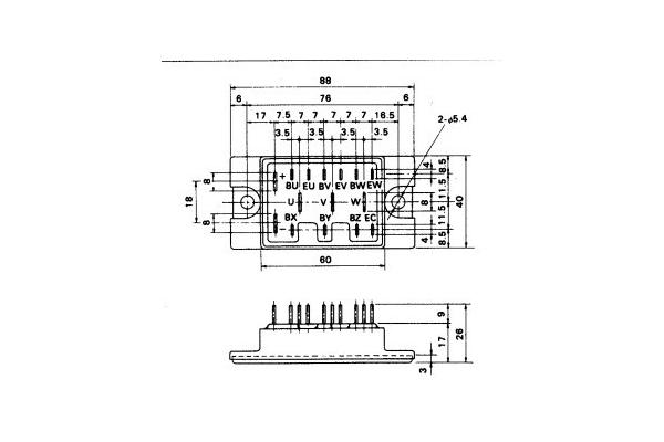 IGBT Power Module 6DI20A-050 POWER TRANSISTOR MODULE  FUJITSU IGBT Power Module