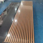 Innovative Natural 11mm Acoustic Slat Wood Wall Panels for sale