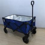 PVC Wheel Collapsible Wagon Cart 600D Lightweight Foldable Wagon With Insulating Layer