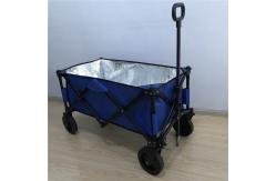 China PVC Wheel Collapsible Wagon Cart 600D Lightweight Foldable Wagon With Insulating Layer supplier