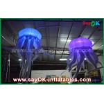 190T Nylon Cloth Jellyfish Inflatable Lighting Decoration With Led Light Party for sale