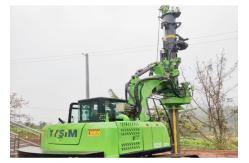 China 40kNm 28m Rotary Pile Machine Hydraulic Drilling Rig Machine 30m/Min supplier