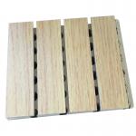Paint Spraying Fireproof Wooden Grooved Acoustic Panel Museum Sound Absorbing Panel for sale