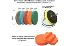 China 26 Pieces Drill Brush Attachment Set Power Drill Cleaning Brush Scrubber Pads supplier