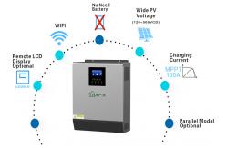 China Wifi Low Frequency 5kw 5kva 6kw Mppt Off Grid Solar Power Hybrid Inverter supplier