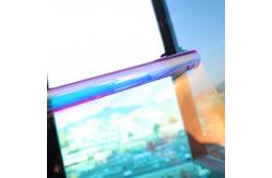 China Commercial Colourful Rainbow Dichroic Window Tint Dazzling Building Film 2mil Thick supplier