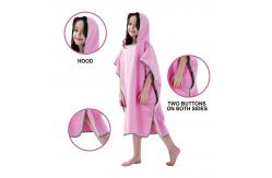 China SGS Surf Hooded Microfiber Poncho Towel For Adult Womens Beach supplier