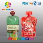 140ml 200ml Re-Sequeezed Baby Food Spout Pouch with double zipper