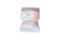 China Plain Recycled cardboard Shoe Packaging Box UV Coating Embossing supplier