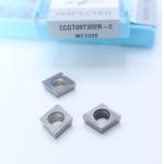 Metal Ceramic Lathe Inserts , Silver Cnc Machine Insert CCGT09T302R-C MC1020