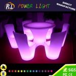 Glowing Illuminated Lounge Furniture LED Dinner Chair for sale