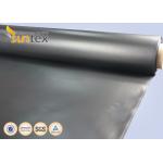 0.4mm Flexible Duct Coated Fiberglass Fabric Coated With Neoprene Rubber Black for sale