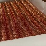 44.5mm 48 Turns Electroplated Metal Spiral Coils For Book Binding for sale