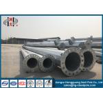 10M - 50M Hop Dip Galvanized Tubular Steel Pole 110kv Voltage Long Life for sale