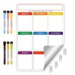 Soft  Whiteboard Sheets Reusable Calendar Planner Self Sticky Weekly Planner 17x11'' 17x13'' for sale