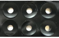 China Computer Silicone Rubber Pad Round Circle Feet 0.05mm Thick NR EPDM supplier