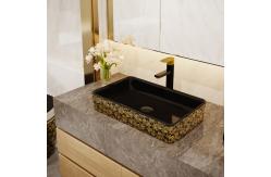 China 600*350*110mm Sanitary Ware Basin Rectangular Ceramic Bathroom Sinks supplier