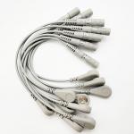 Compatible ECG / EKG Accessories 10 Lead Ekg Adapter Cable Leaders For Banana 4.0 Snap for sale