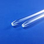 One End Tapered Open Quartz Glass Tube 10mm Length for sale