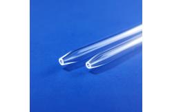 China One End Tapered Open Quartz Glass Tube 10mm Length supplier