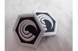 China Clothing Printed TPU Label Badges High Frequency 3D Embossed Patches supplier