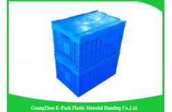 China Nestable Collapsible Storage Boxes With Lids , Standard Plastic Shipping Crates supplier