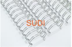 China Good Roundness A6 3:1 Pitch Twin Loop Binding Wire supplier