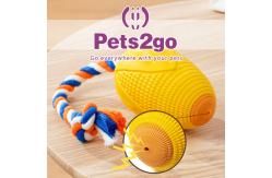 China Vocalize Tellow Plastic 127X78mm Dog Chew Toys supplier
