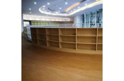 China Office Cupboard Storage File Cabinet Curved Wooden Bookcase For Library supplier