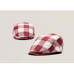 Cotton Fabric Custom Personalized Hats Fashion Lattice Appearance With Curved Brim