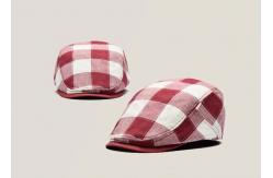 China Cotton Fabric Custom Personalized Hats Fashion Lattice Appearance With Curved Brim supplier