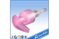 China Pink and transparent Lotion Dispenser Pump top , plastic soap pump supplier