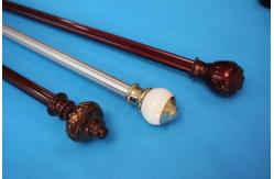China Window Decoration Silver Galvanized Pipe Curtain Rod Adjustable 6.3m supplier