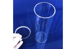 China SiO2 Fused Quartz Tube One End Sealing Bottom Or Round Bottom supplier