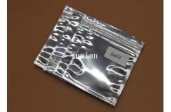 China Shiny Silver Anti Static Poly Bags , Static Dissipative Bag With Zipper supplier