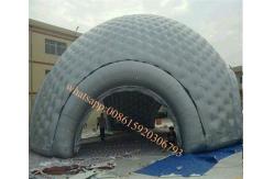 China 0.55mm pvc tarpaulin inflatable dome tent inflatable canopy / tent supplier