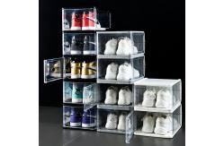 China ODM Dustproof Clear Plastic Shoe Organizer Drawer Rack Transparent supplier